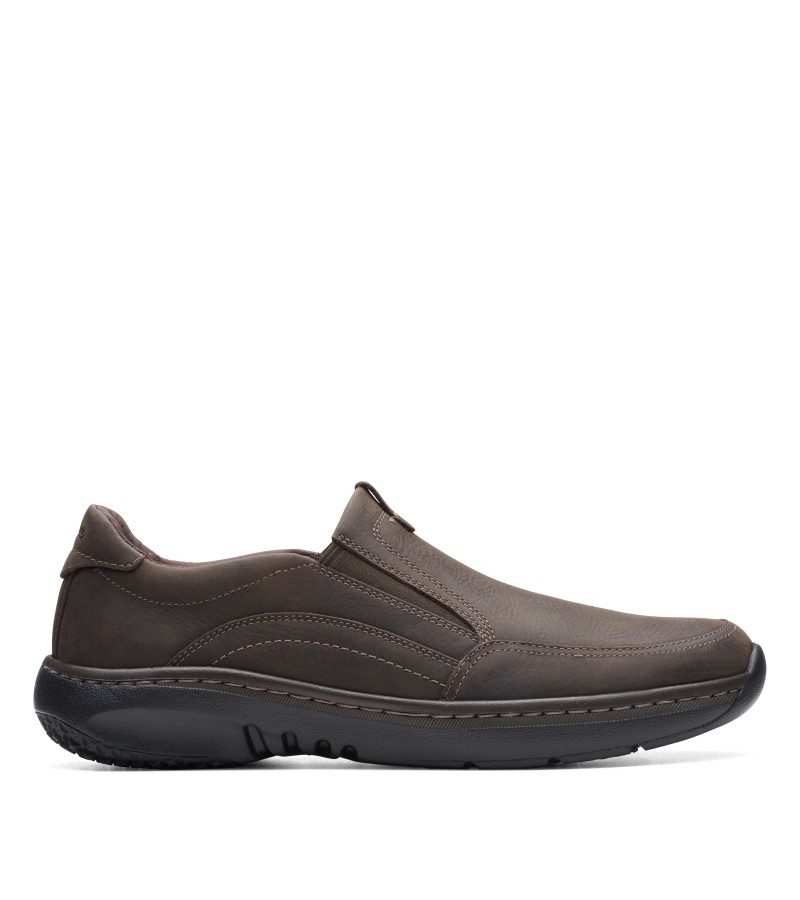 Clarks - ClarksPro Step Dark Brown Tumbled Leather